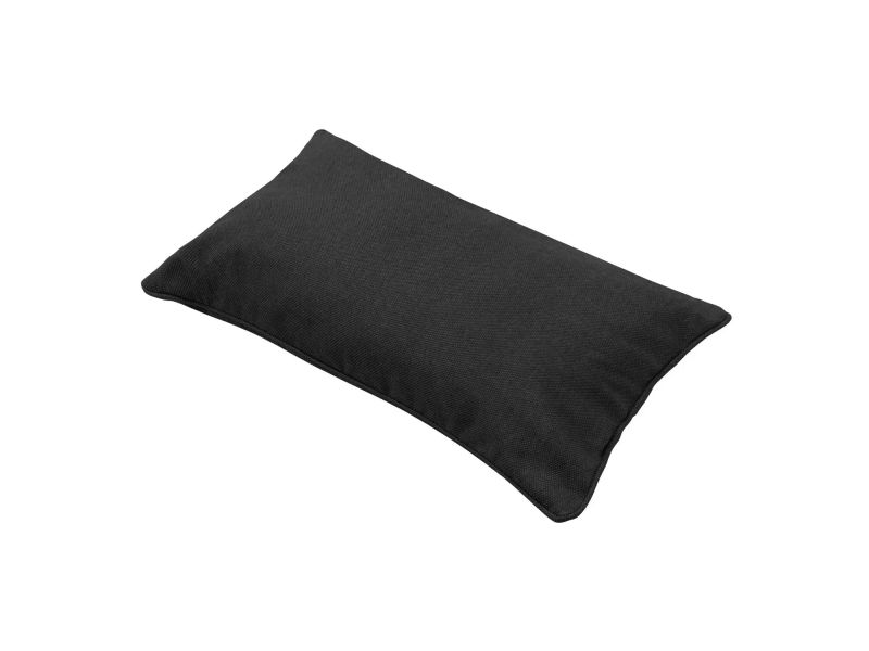 Sierkussen 50x30cm canvas zwart