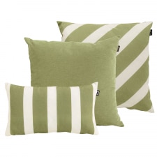 sierkussenset double stripe green