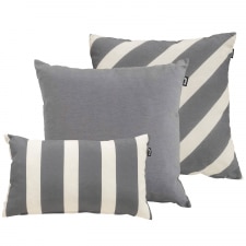 sierkussenset double stripe grey