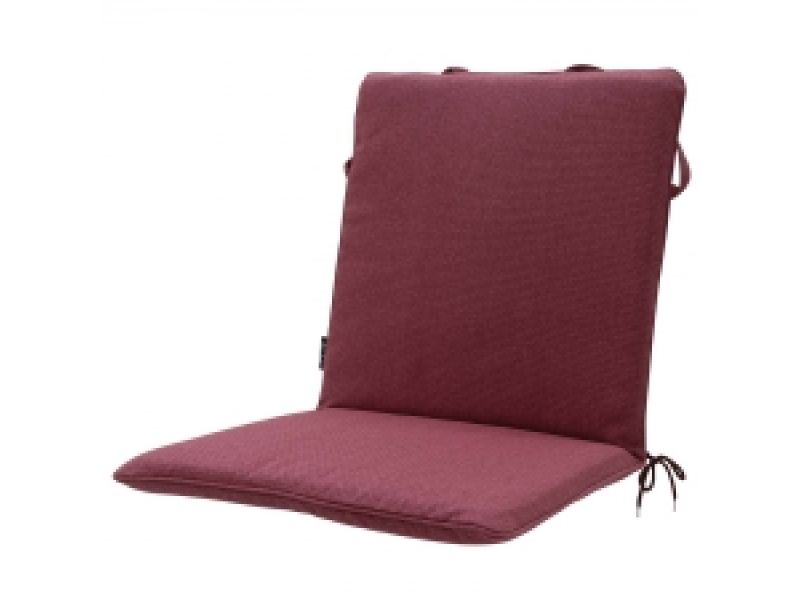 Stapelstoel kussen universal Canvas eco bordeaux (waterafstotend)