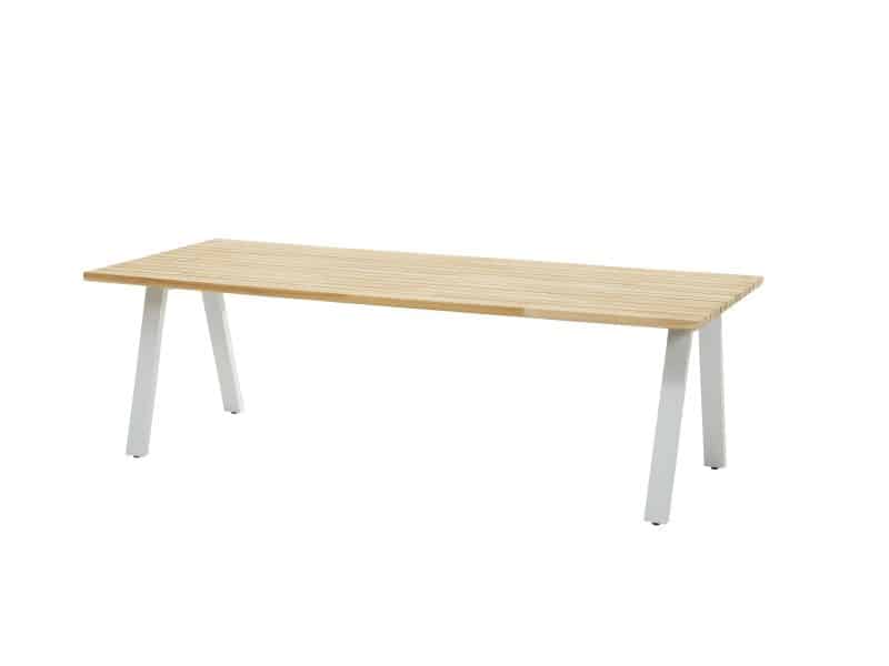 Taste by 4SO Ambassador teak tafel met frost grey onderstel 240 cm