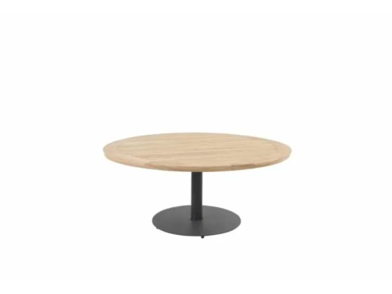 Taste Saba Low Diningtafel Teak Antracite dia. 160 cm 4SO - 4so