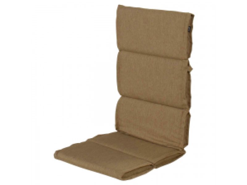 Textileenkussen hoge rug Bahama Taupe (waterafstotend)