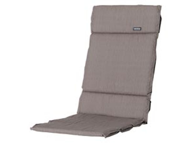 Textileenkussen hoge rug Basic taupe