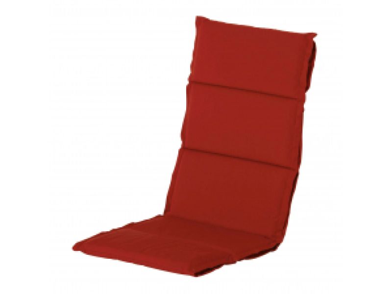 Textileenkussen hoge rug Havana red