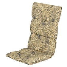 textileenkussen hoge rug lily yellow