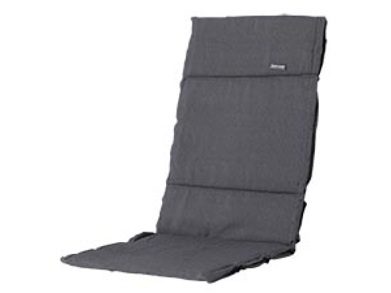 Textileenkussen hoge rug Panama grey