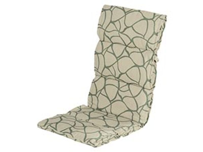 Textileenkussen hoge rug Pearl green