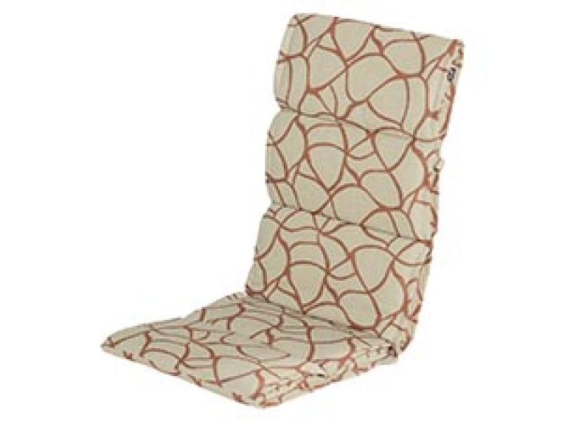 Textileenkussen hoge rug Pearl orange