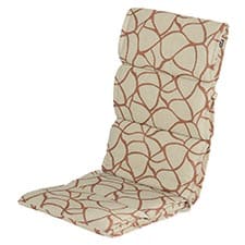 textileenkussen hoge rug pearl orange