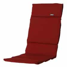 textileenkussen hoge rug rib red