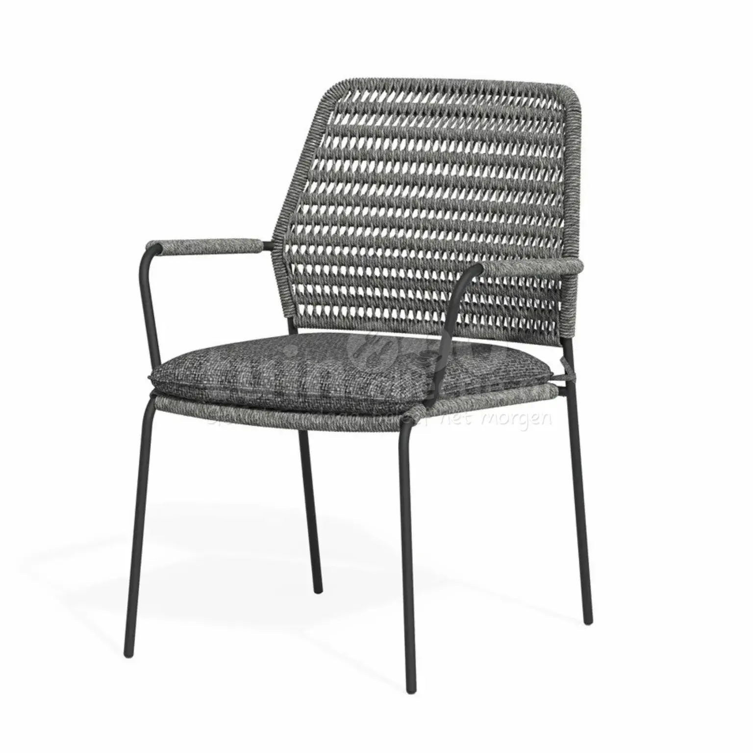 tierra outdoor dining tuinstoel david charcoal