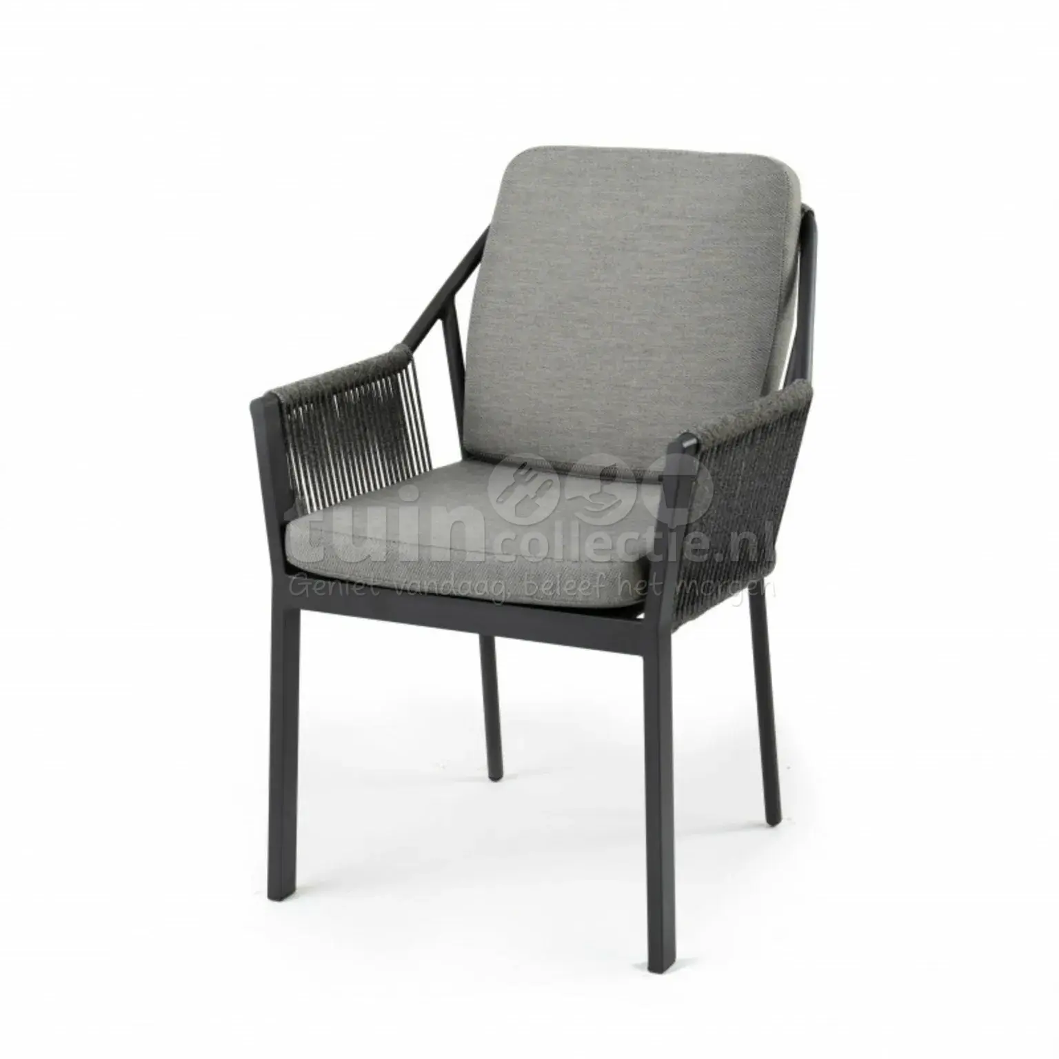 tierra outdoor dining tuinstoel liv charcoal