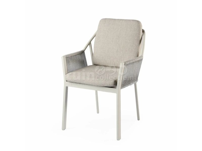 Tierra Outdoor Dining Tuinstoel Liv Creme White