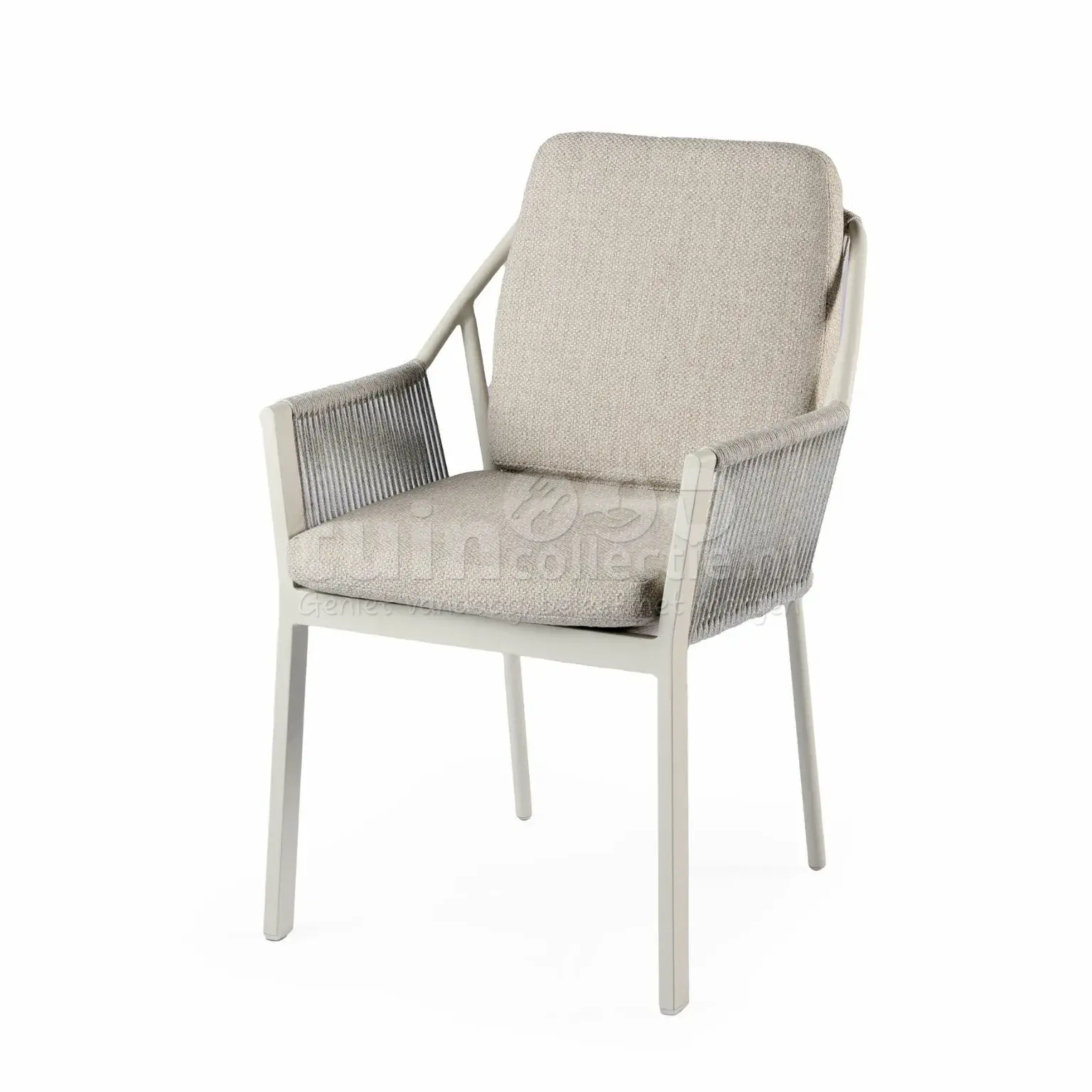 tierra outdoor dining tuinstoel liv creme white