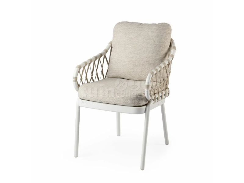 Tierra Outdoor Dining Tuinstoel Natal Creme White