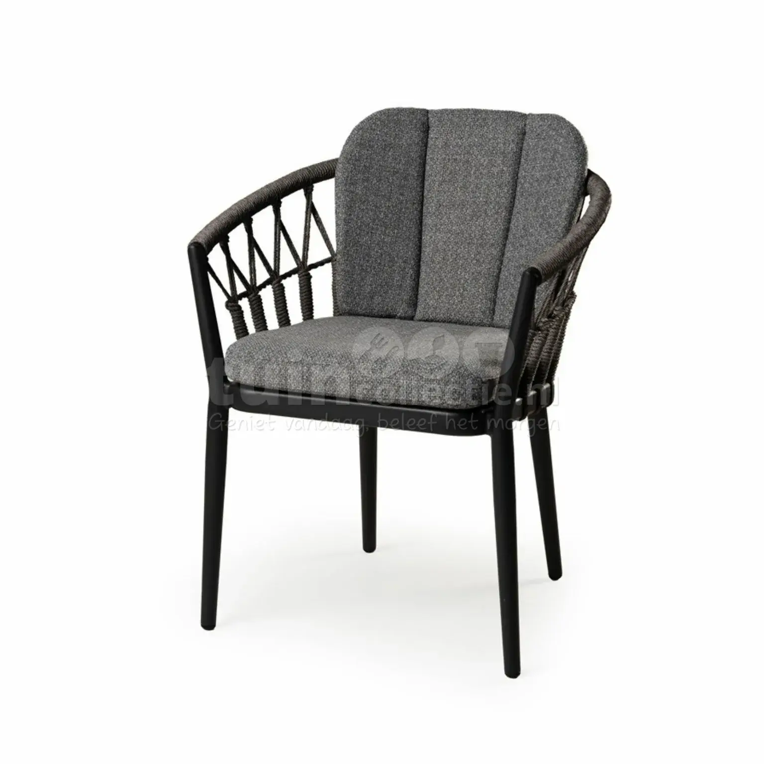 tierra outdoor dining tuinstoel santafe charcoal