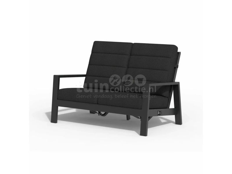 Tierra Outdoor Loungebank Queens 2-zit Black