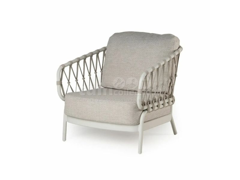Tierra Outdoor Loungestoel Natal Creme White