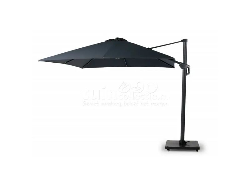 Tierra Outdoor Zweefparasol Durasol 300x300cm Charcoal