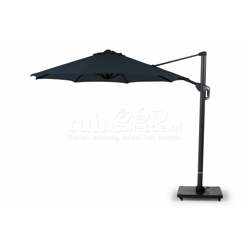 tierra outdoor zweefparasol durasol Ø300cm charcoal