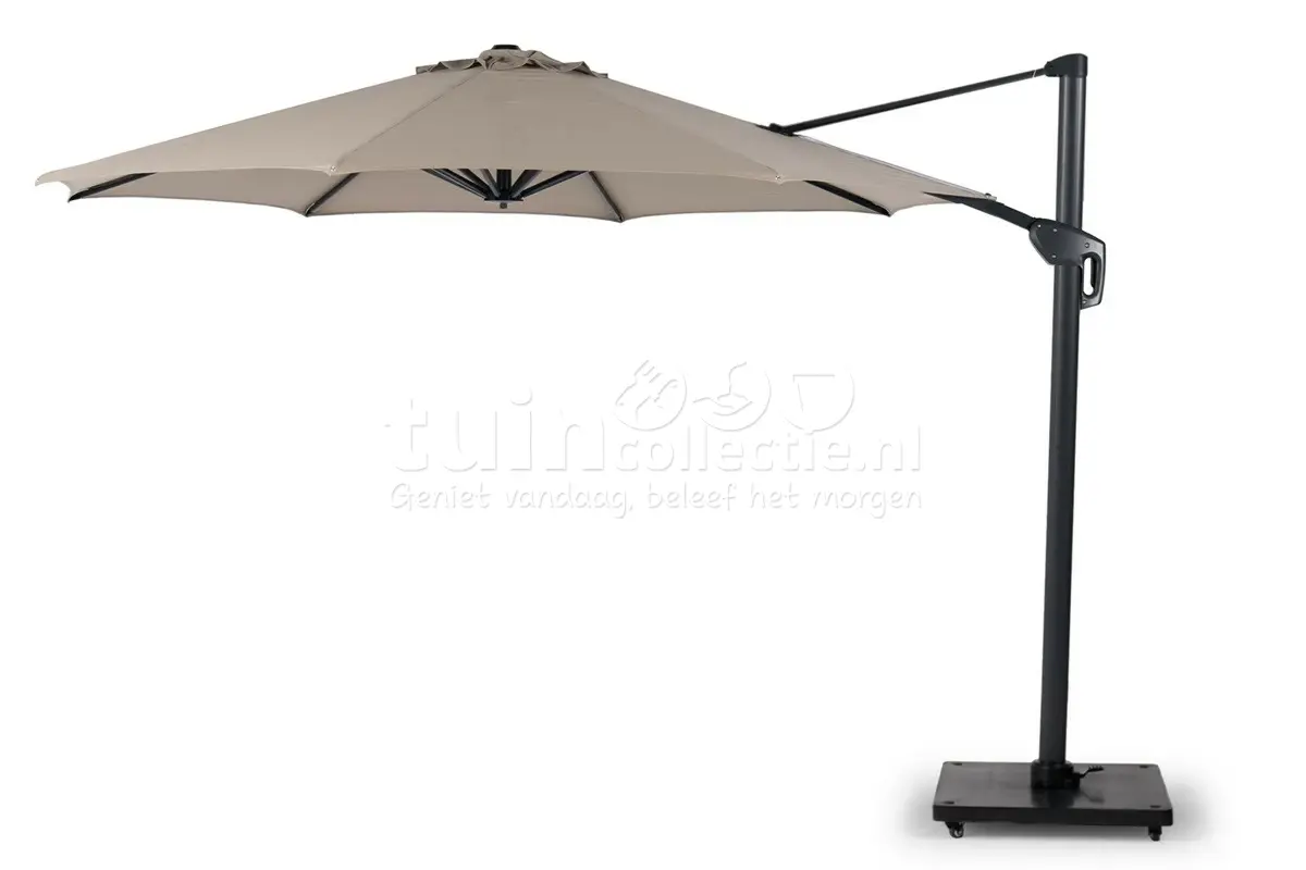 tierra outdoor zweefparasol durasol Ø350cm taupe