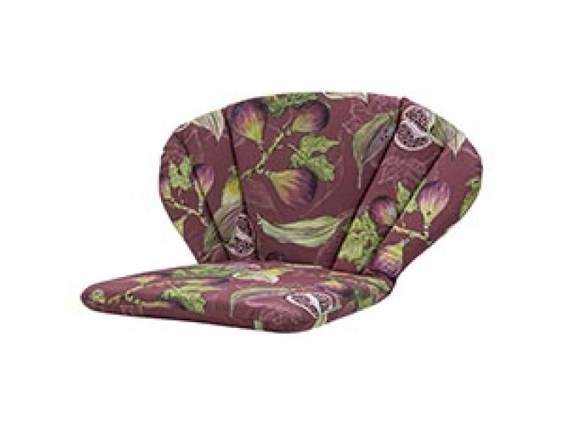 Toledo/elegance kussen Jasmijn bordeaux (waterafstotend)