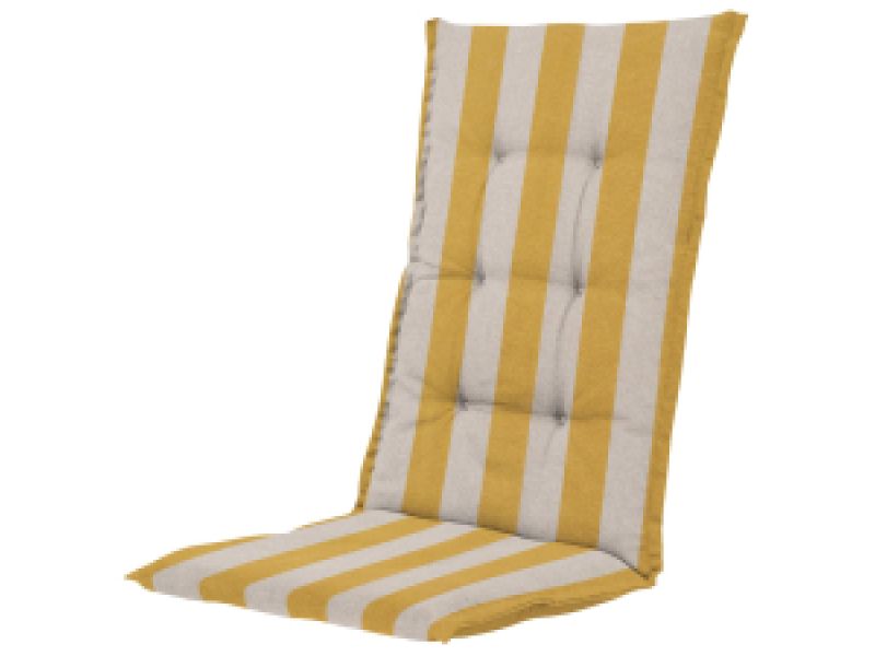 Tuinkussen hoge rug Amora mustard