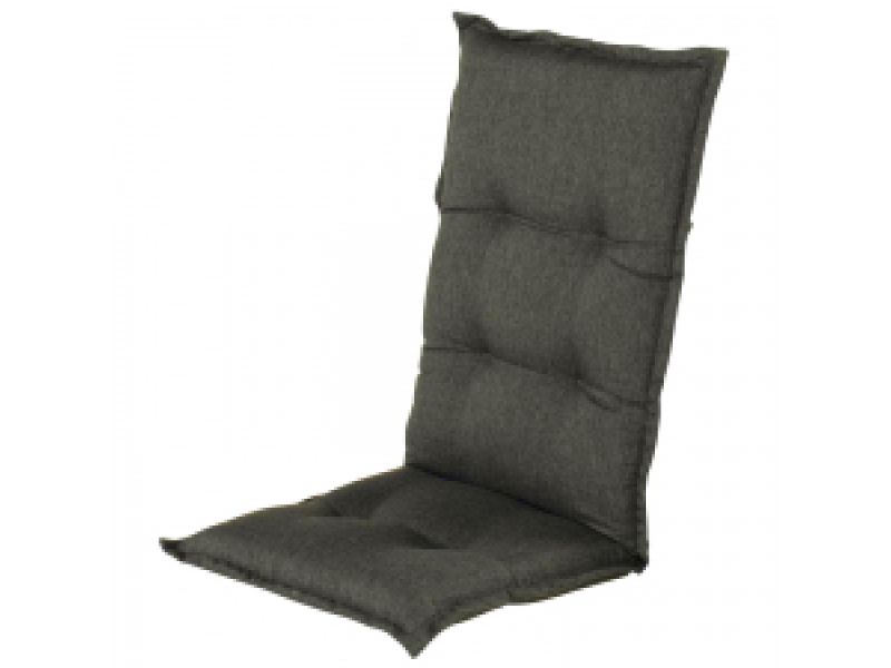 Tuinkussen hoge rug Bahama Anthracite (waterafstotend)
