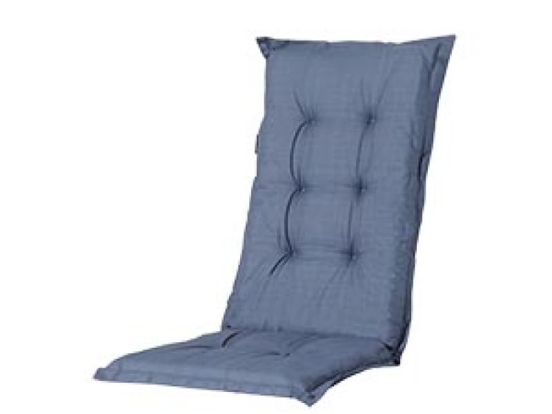 Tuinkussen hoge rug Basic Kobalt