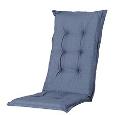 tuinkussen hoge rug basic kobalt