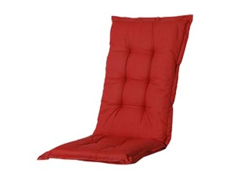 Tuinkussen hoge rug Basic red