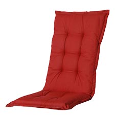 tuinkussen hoge rug basic red