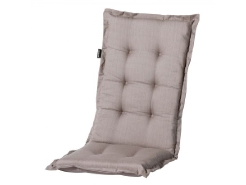 Tuinkussen hoge rug Basic taupe