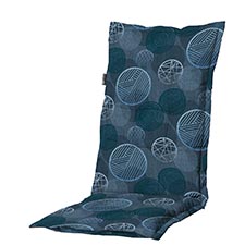 tuinkussen hoge rug circle blue