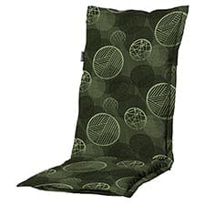 tuinkussen hoge rug circle green