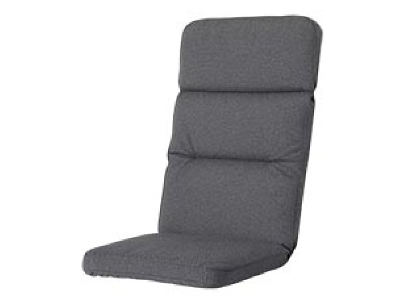 Tuinkussen hoge rug excellent Manchester grey (waterafstotend)