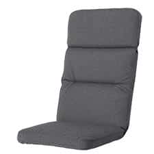 tuinkussen hoge rug excellent manchester grey (waterafstotend)