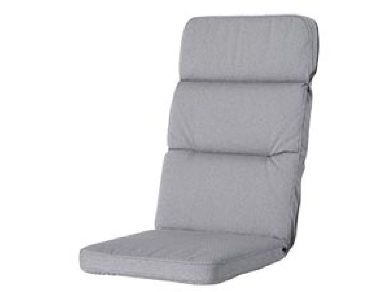 Tuinkussen hoge rug excellent Manchester light grey (waterafstotend)