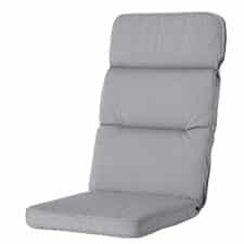 tuinkussen hoge rug excellent manchester light grey (waterafstotend)