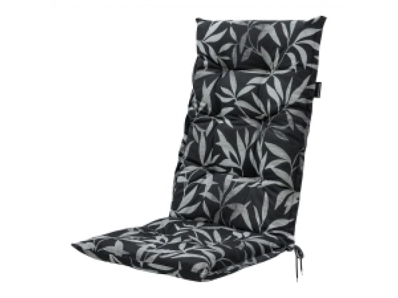 Tuinkussen hoge rug Fergus black (waterafstotend)