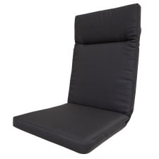 tuinkussen hoge rug florida ribera dark grey (waterafstotend)
