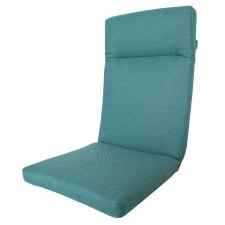 tuinkussen hoge rug florida ribera twist turquoise (waterafstotend)