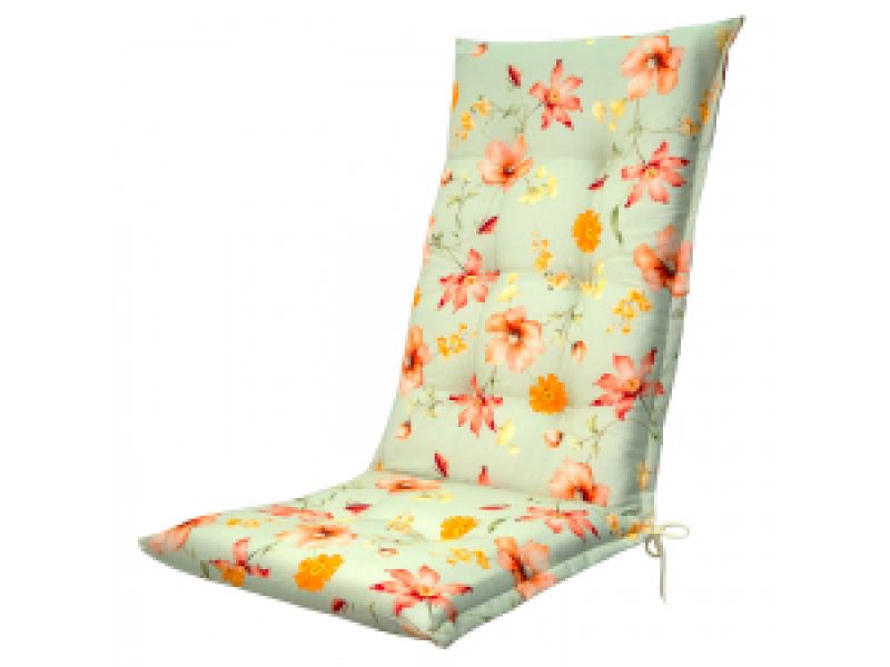 Tuinkussen hoge rug Florina orange