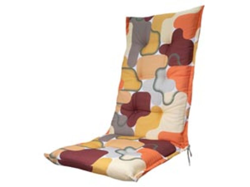 Tuinkussen hoge rug Grafi bordeaux