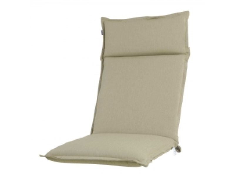 Tuinkussen hoge rug Havana jute (Afritsbaar)