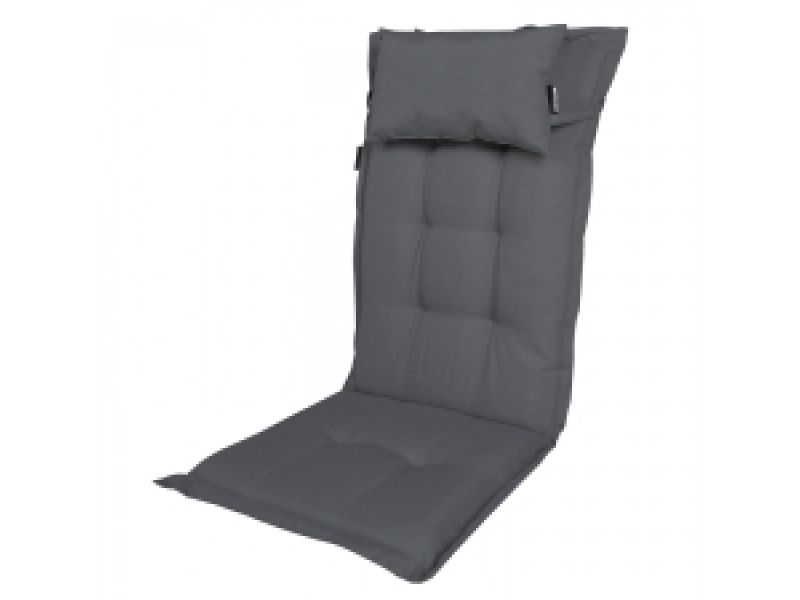 Tuinkussen hoge rug inclusief hoofdkussen Panama grey