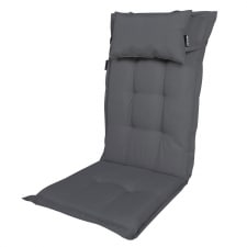 tuinkussen hoge rug inclusief hoofdkussen panama grey