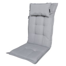 tuinkussen hoge rug inclusief hoofdkussen panama light grey
