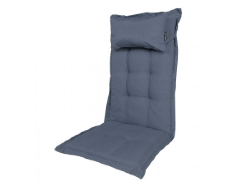 Tuinkussen hoge rug inclusief hoofdkussen Panama safier blue